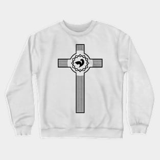 Christian cross and dove - a symbol of the Spirit Crewneck Sweatshirt